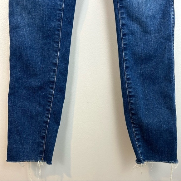 Madewell 10" High-Rise Skinny Jeans In Hannah Wash Button Fly Blue Denim Size 24 - Picture 13 of 14